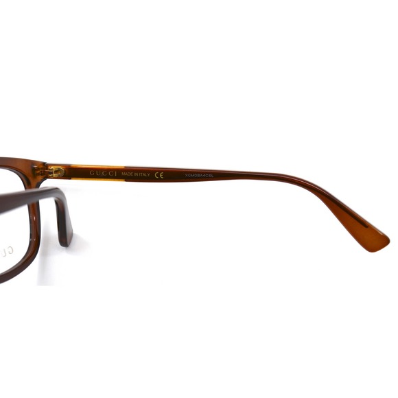 NEW GUCCI GG0938O 006 BROWN TRANSPARENT AUTHENTIC EYEGLASSES FRAME - Picture 11 of 14